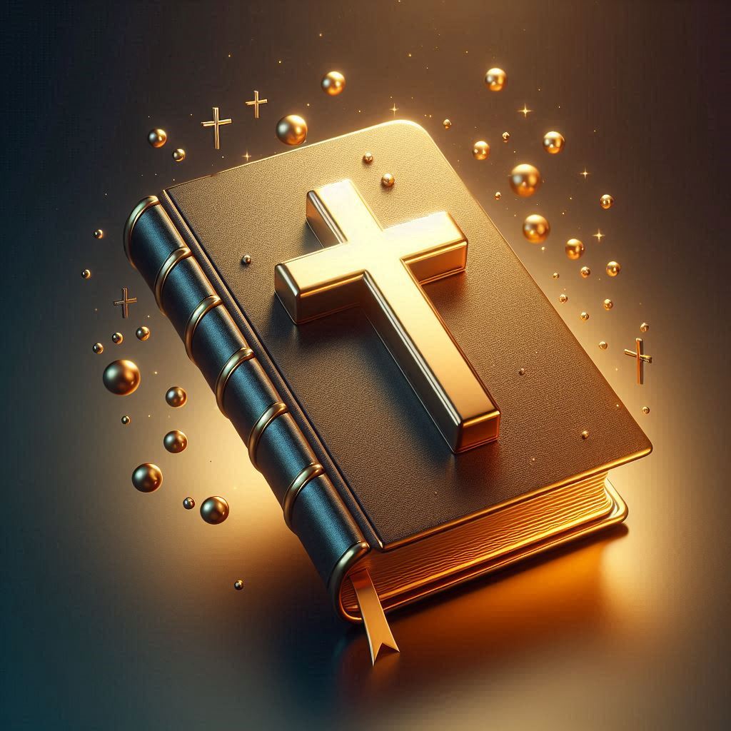 golden bible floating icon