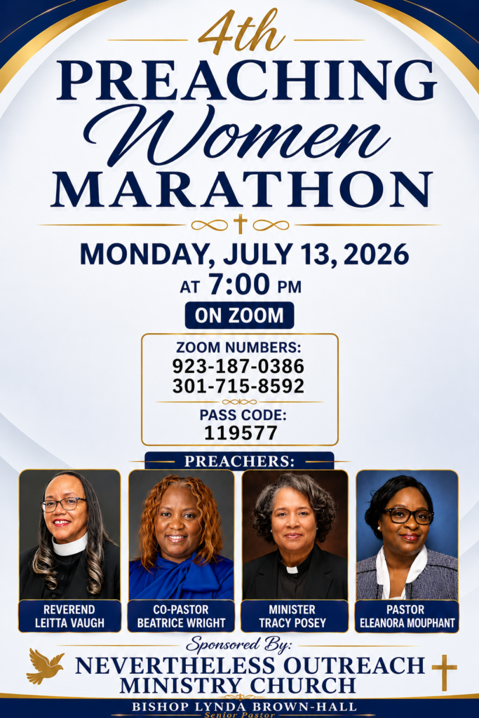 4th Women Preachers Marathon Flyer for sharing